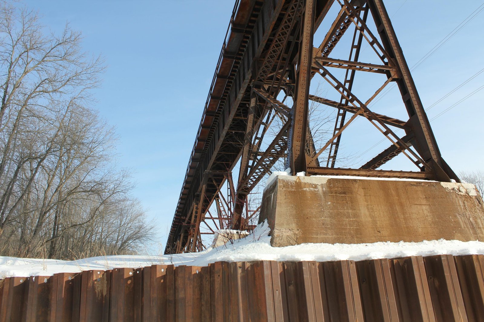 Under east spans